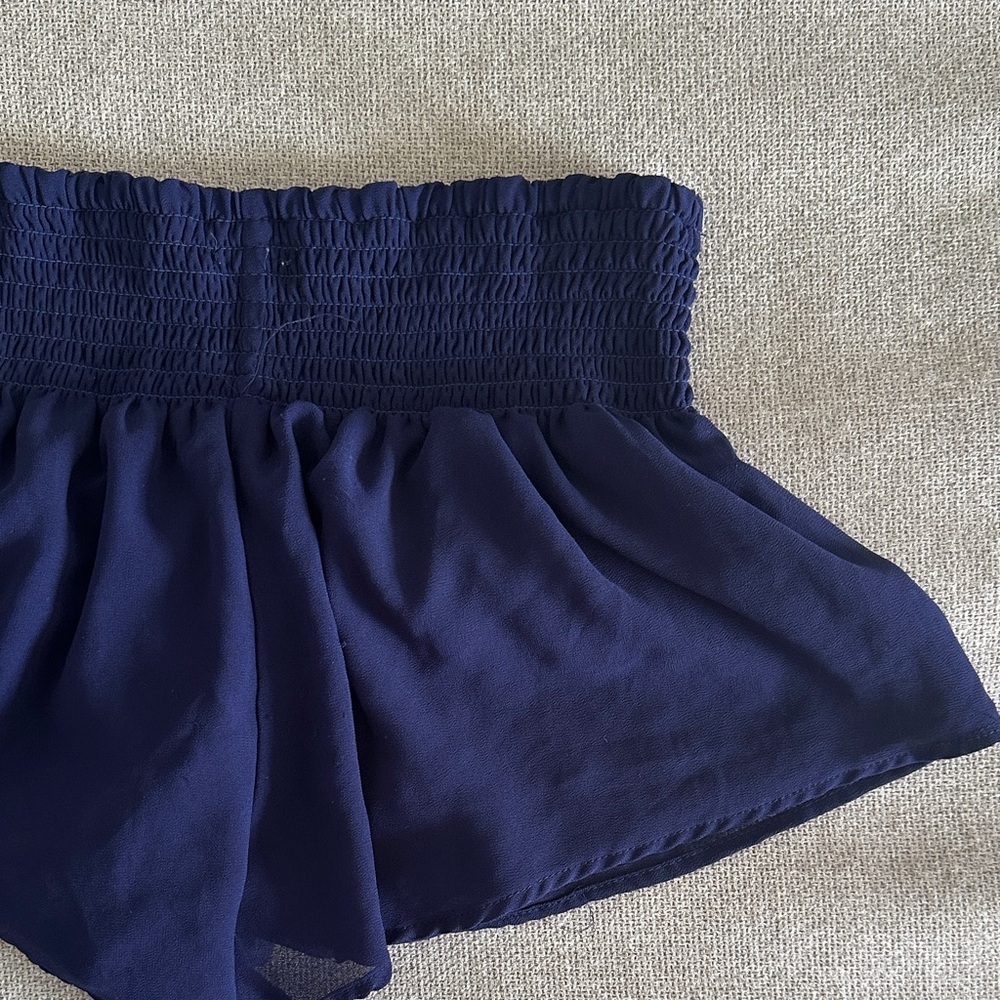 Forever 21 High Waist Navy Shorts - Picture 4 of 7